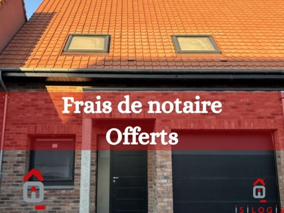 LALLAING, MAISON NEUVE 82M² HABITABLES BATIE SUR 180M² DE TERRAIN.